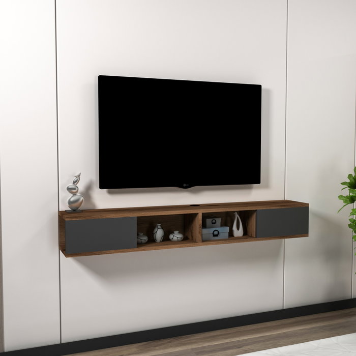 Hanah Home Mayer Soporte de TV Nogal claro y Antracita